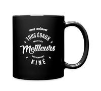 Spreadshirt Les Meilleurs Deviennent Kiné Tasse Mug, taille unique, noir
