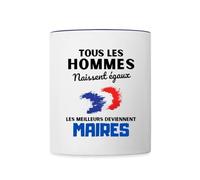 Spreadshirt Les Meilleurs Deviennent Maires Mug Bicolore