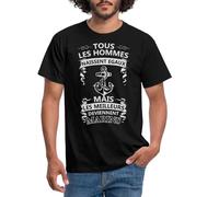 Spreadshirt Les Meilleurs Deviennent Marins T Shirt Homme, 3XL, Noir