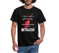 Spreadshirt Les Meilleurs Deviennent Metalleux T-Shirt Homme, XXL, Noir