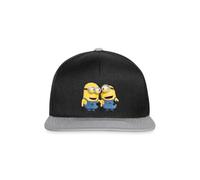 Spreadshirt Les Minions Phil Et Stuart Drôle Casquette Snapback, Taille Unique, Noir/Gris