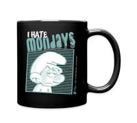 Spreadshirt Les Schtroumpfs I Hate Mondays Tasse Mug, taille unique, noir