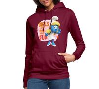 Spreadshirt Les Schtroumpfs La Schtroumpfette Wanna Have Fun Sweat À Capuche Femme, L, Bordeaux