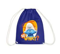 Spreadshirt Les Schtroumpfs Le Schtroumpf Colérique So What Sac À Dos Cordon, Taille Unique, Bleu Roi