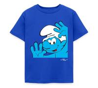 Spreadshirt Les Schtroumpfs Le Schtroumpf Farceur T Shirt Enfant, 122/128 (7-8 Ans), Bleu Royal