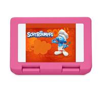 Spreadshirt Les Schtroumpfs Le Schtroumpf Gourmand Logo Lunch Box, taille unique, rose
