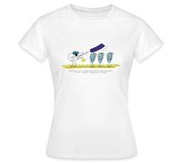 Spreadshirt Les Shadoks Devise du Marin Shadoks T Shirt Femme, XL, Blanc