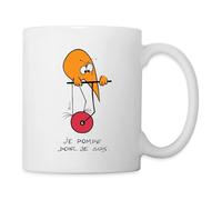 Spreadshirt Les Shadoks Je Pompe Donc Je Suis Mug Blanc, taille unique, blanc