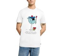 Spreadshirt Les Shadoks Marin Shadok Il Faut Saluer T Shirt Homme Premium, XL, Blanc