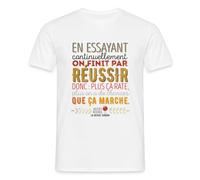 Spreadshirt Les Shadoks on Finit par Réussir T Shirt Homme