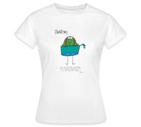 Spreadshirt Les Shadoks Pensée Shadokienne T Shirt Femme, XL, Blanc