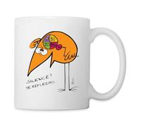 Spreadshirt Les Shadoks Silence Je Réfléchis Mug Blanc
