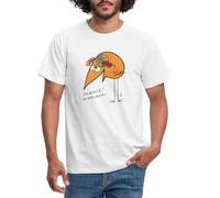Spreadshirt Les Shadoks Silence Je Réfléchis T-Shirt Homme, 3XL, Blanc