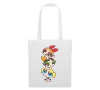 Spreadshirt Les Supers Nanas Powerpuff Girls Tour Des Filles Tote Bag, taille unique, blanc