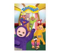 Spreadshirt Les Télétubbies Dans Leur Maison Avec Noo-Noo Poster 40x60 cm, taille unique, blanc