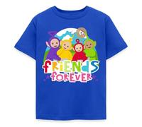 Spreadshirt Les Télétubbies Friends Forever Dessin D'Amitié T Shirt Enfant, 122/128 (7-8 Ans), Bleu Royal