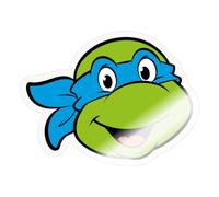 Spreadshirt Les Tortues Ninja Leonardo Costume Déguisement Autocollant Sticker, 10 x 10 cm, brillant transparent