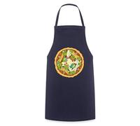 Spreadshirt Les Tortues Ninja Pizza Tablier Cuisine, taille unique, marine