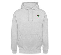 Spreadshirt Les Tortues Ninja Raphaël Broderie Sweat À Capuche Unisexe, 3XL, Gris Clair chiné