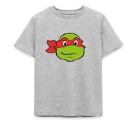 Spreadshirt Les Tortues Ninja Raphaël Costume Déguisement T Shirt Enfant, 110/116 (5-6 Ans), Gris chiné