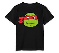 Spreadshirt Les Tortues Ninja Raphaël Costume Déguisement T Shirt Enfant Bio, 110/116 (5-6 Ans), Noir