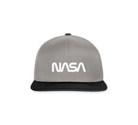 Spreadshirt Logo NASA Casquette Snapback, Taille Unique, Gris Graphite/Noir