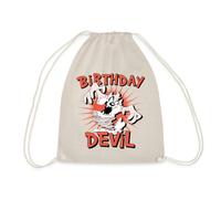 Spreadshirt Looney Tunes Diable d'anniversaire Taz Sac À Dos Cordon, Taille Unique, Nature