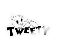 Spreadshirt Looney Tunes Titi Tweety Dessin Animé Autocollant Sticker, 10 x 10 cm, brillant transparent