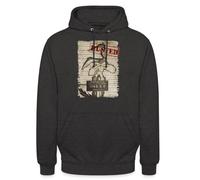 Spreadshirt Looney Tunes Vil Coyote Busted Humour Cool Sweat À Capuche Unisexe, XXL, Charbon