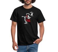 Spreadshirt Lucky Luke Cow-Boy Pistolet T-Shirt Homme, L, Noir