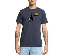 Spreadshirt Lucky Luke Jolly Jumper Rantanplan T-Shirt Premium Homme, L, Bleu Jeans