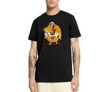 Spreadshirt Lucky Luke Jolly Jumper Vintage T Shirt Homme Premium, L, Noir