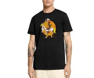 Spreadshirt Lucky Luke Jolly Jumper Vintage T Shirt Homme Premium, L, Noir