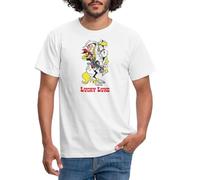 Spreadshirt Lucky Luke sur Jolly Jumper Marchandise BD T-Shirt Homme, L, Blanc