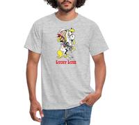 Spreadshirt Lucky Luke sur Jolly Jumper Marchandise BD T-Shirt Homme, M, Gris chiné