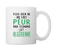 Spreadshirt Ma Femme est Algérienne Humour Couple Algérie Mug Blanc