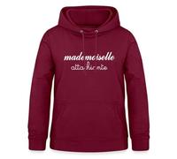 Spreadshirt Mademoiselle Attachiante Sweat À Capuche Femme, M, Bordeaux