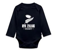 Spreadshirt Maillot De Rugby Nouvelle Zélande Body Manches Longues Bébé Bio