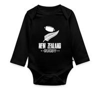 Spreadshirt Maillot De Rugby Nouvelle Zélande Body Manches Longues Bébé Bio