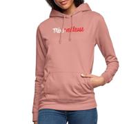 Spreadshirt Maman Merveilleuse Mère-Veilleuse Jeu De Mots Sweat À Capuche Femme, XXL, Rose poudré