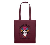 Spreadshirt Mariée Ou Mourir Bride Or Die Esthétique Mexicaine Future Mariée Tote Bag, taille unique, bordeaux