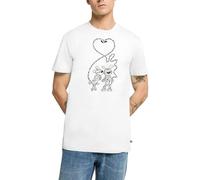 Spreadshirt Marsupilami Amour Cœur Saint Valentin T Shirt Homme Premium, L, Blanc