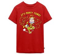 Spreadshirt Marsupilami C'est La Fête Design d'anniversaire T Shirt Ado Premium, 158/164 (12 Ans), Rouge