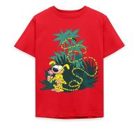 Spreadshirt Marsupilami dans Le Vert T Shirt Enfant, 110/116 (5-6 Ans), Rouge