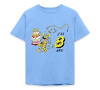 Spreadshirt Marsupilami Design Anniversaire J’AI Huit Ans T Shirt Enfant, 98/104 (3-4 Ans), Bleu Ciel