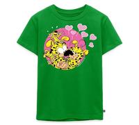 Spreadshirt Marsupilami Famille Saint Valentin T Shirt Enfant Premium, 122/128 (6 Ans), Vert