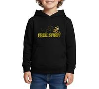 Spreadshirt Marsupilami Free Spirit Sweat À Capuche Enfant Premium, 146/152 (10 Ans), Noir