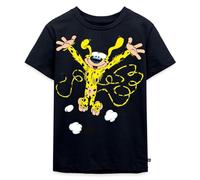 Spreadshirt Marsupilami Joyeux T Shirt Enfant Premium, 110/116 (4 Ans), Bleu Marine