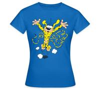 Spreadshirt Marsupilami Joyeux T Shirt Femme, M, Bleu Royal