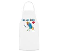 Spreadshirt Martinique 972 Carte Madras/Madinina/Martine/Madras/Antillais Tablier Cuisine, taille unique, blanc